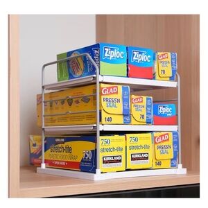 White Kitchen Organizer Rack